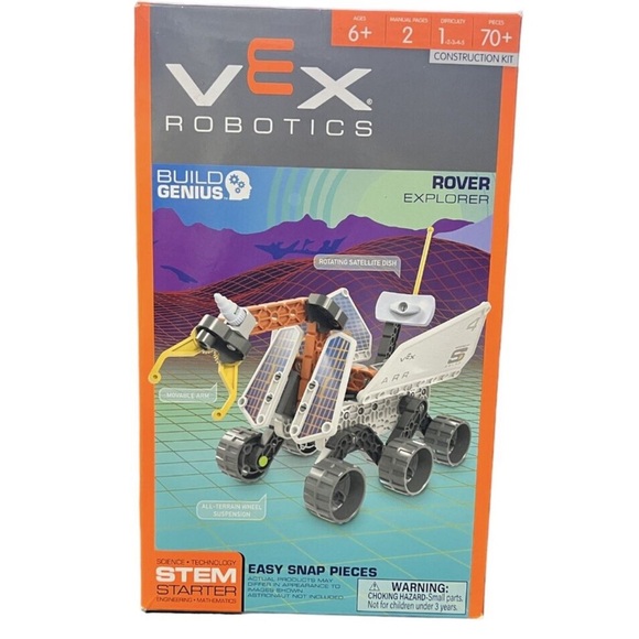 HEXBUG Vex Robotics Rover/Mesh Loader Explorer STEM Starter Constr-Kit 60+pcs. - Picture 3 of 5